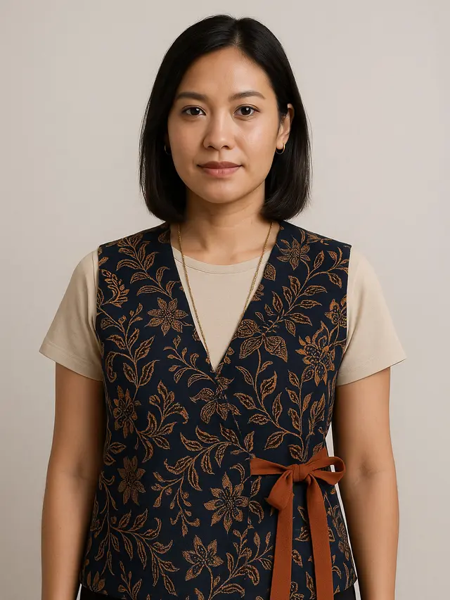 Model Rompi Batik Tali Samping (Foto: ChatGPT)