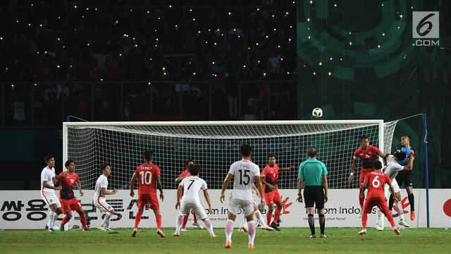 Aksi Pemain Indonesia Saat Kalahkan Hong Kong 3-1