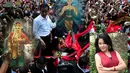 Membenarkan ucapan Sara Wijianto, chef Aiko juga melihat ada pasukan gaib berkuda saat Jokowi diarak. Diantara mereka ada Prabu Siliwangi dan Ratu Pantai Selatan (Istimewa)