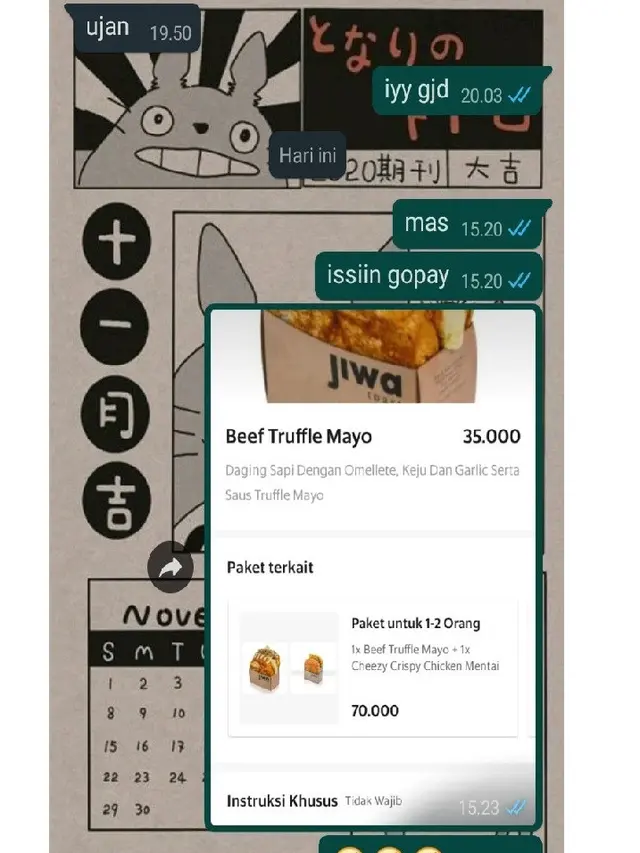 6 Chat Kakak dan Adik saat Bahas Makanan Ini Bikin Gemas