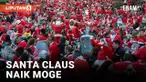 Ratusan Santa Claus Naik Motor Bawa Kebahagiaan Bagi Anak-Anak di Beograd