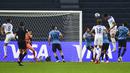 <p>Inggris kembali mencatatkan kemenangan pada laga lanjutan Grup E Piala Dunia U-20 2023. Tim racikan Ian Foster menang 3-2 atas Uruguay. (AP Photo/Gustavo Garello)</p>