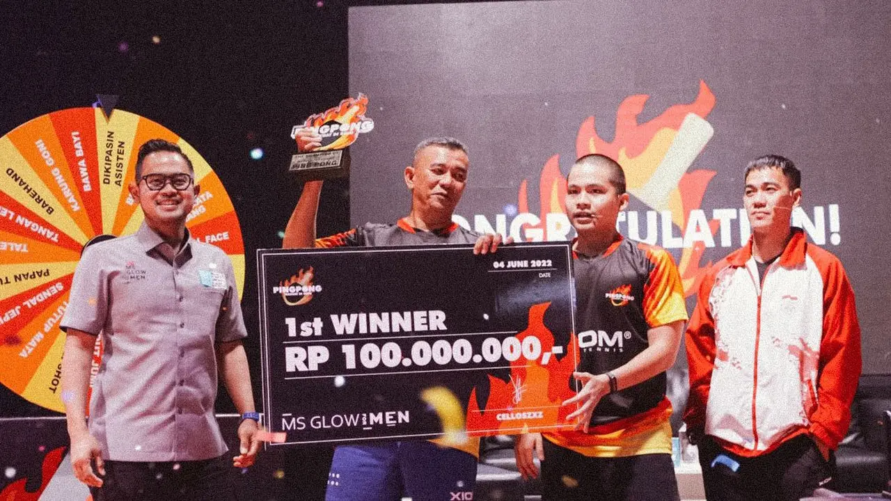 Ditonton 1,2 Juta Penonton, Atlet Legendaris Anton Suseno Juara Turnamen Pingpong