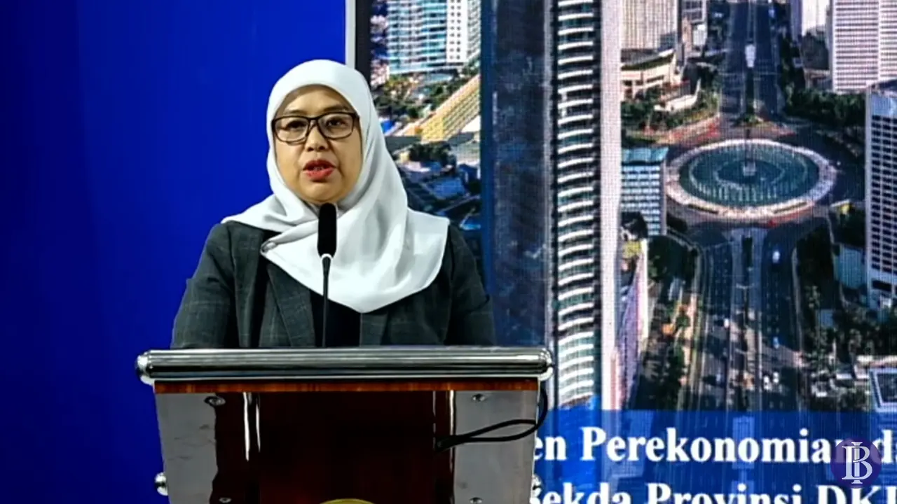 Asisten Perekonomian dan Keuangan Setda Pemprov DKI Jakarta, Sri Haryati, dalam  Seminar Outlook Jakarta 2024