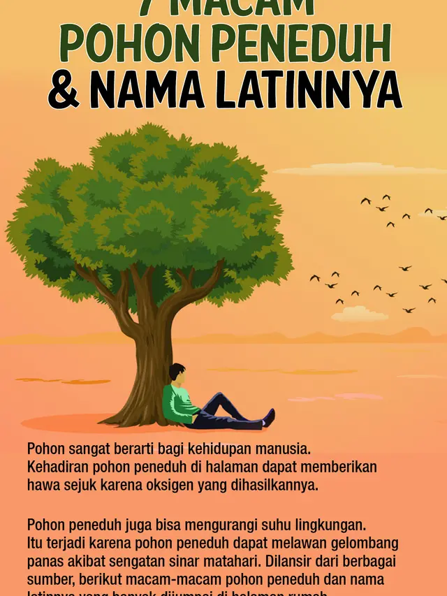 7 pohon peneduh dan nama latinnya