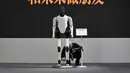 Peserta akan memiliki kesempatan untuk terlibat dengan robot canggih dari berbagai industri, mendapatkan wawasan tentang fungsi, kemampuan, dan aplikasi potensial mereka dalam kehidupan sehari-hari. (WANG Zhao/AFP)