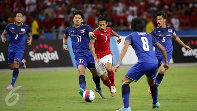 SEA Games 2015: Thailand U-23 vs Indonesia U-23 (Liputan6.com / Helmi Fithriansyah)