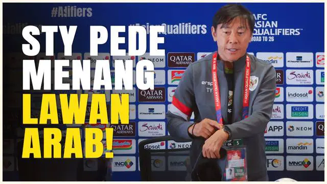 VIDEO: Shin Tae-yong Yakin Timnas Indonesia Bisa Raih Kemenangan Kontra Arab Saudi