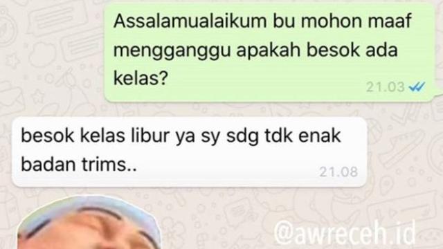 8 Chat Dosen Usil Ke Mahasiswa Ingin Marah Tapi Enggak Bisa Citizen6 Liputan6 Com