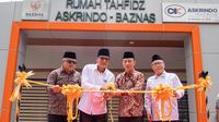 Askrindo bersinergi dengan Badan Amil Zakat Nasional atau Baznas meresmikan Rumah Tahfidz di Desa Cibungbulang, Kabupaten Bogor, Jumat (10/3/2023).