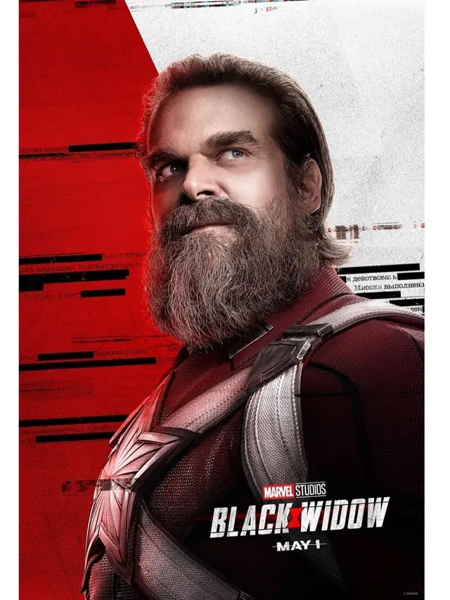 David Harbour sebagai Alexei Shostakov di Black Widow. (Foto: Instagram @black.widow)