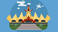 Ilustrasi tempat wisata di Lampung dan sekitarnya. (Photo by GraphiqaStock on Freepik)