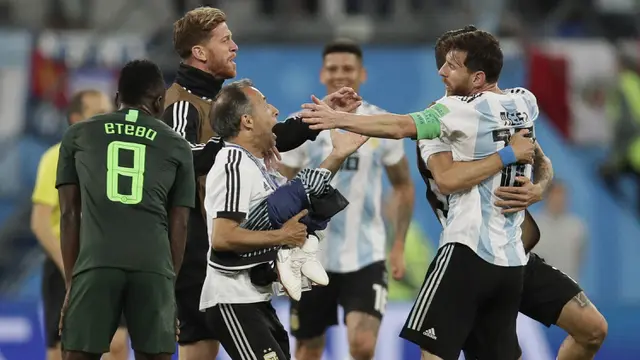 FOTO: Bek Manchester United Antar Argentina ke Babak 16 Besar