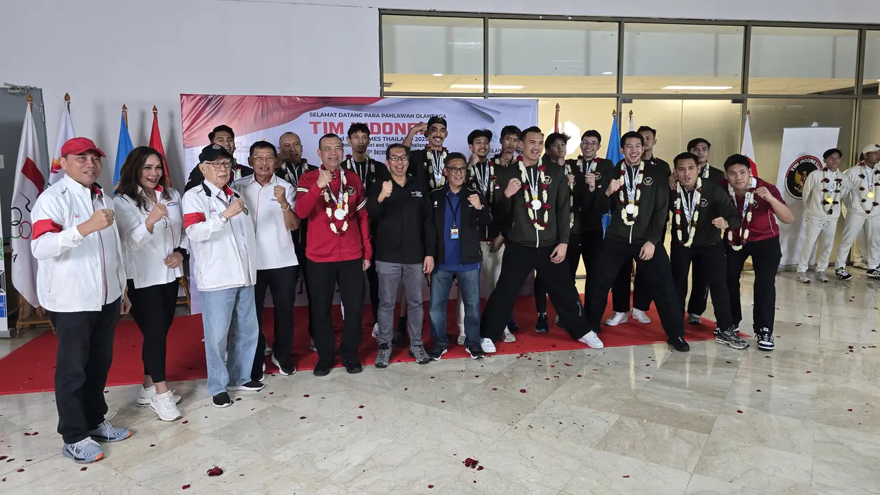 Kepulangan tim bola voli Indonesia dari SEA Games 2025