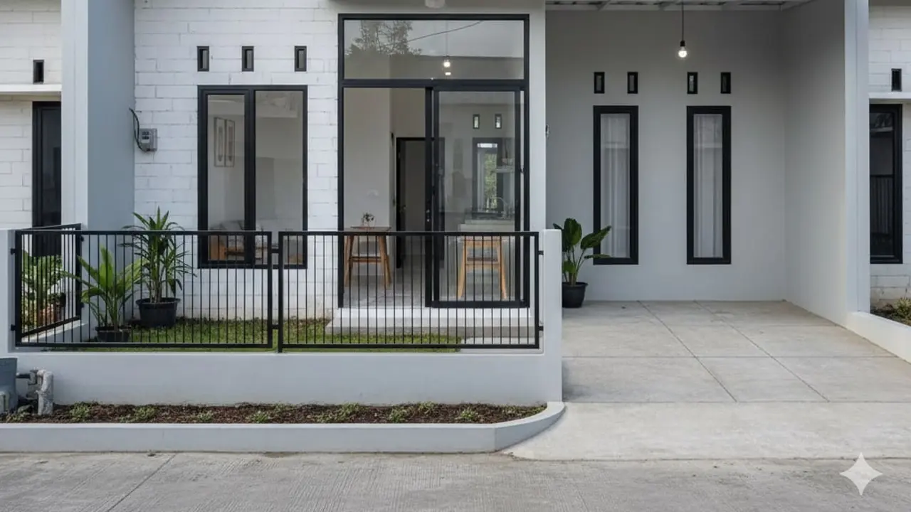 Desain Rumah 1 Lantai Minimalis Modern dengan Budget 100 Juta