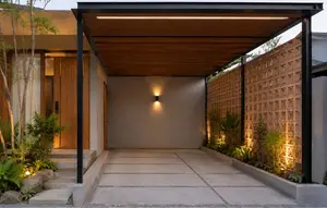 8 Model Carport Bergaya Japandi Modern, Konsep Simpel yang Bikin Halaman Makin Estetik