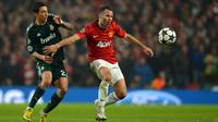Ryan Giggs (905) - Gelandang asal Wales ini memiliki rekor bermain paling banyak bersama Manchester United. Giggs dimaikan sebanyak 905 kali selama kariernya di bawah Alex Ferguson. (AFP/Andrew Yates)