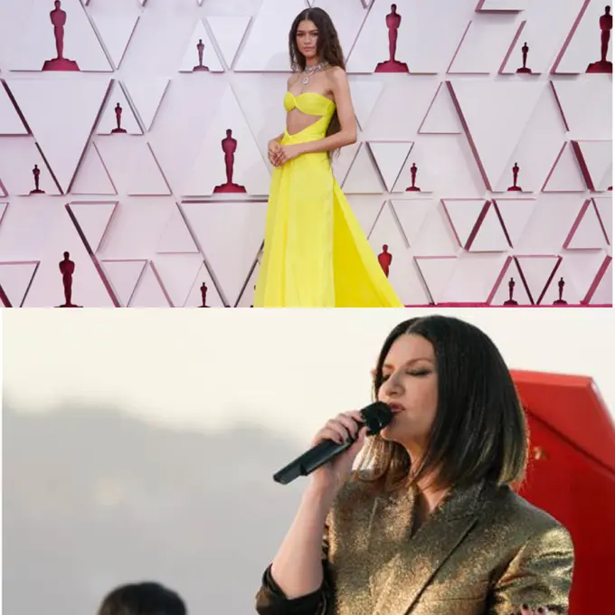 Busana Oscar 2021 Zendaya dan Laura Pausini/dok. Valentino