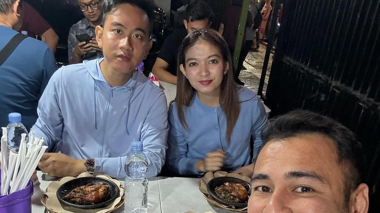 Penampilan Gibran Rakabuming dan Selvi Ananda Makan Malam di Kaki Lima