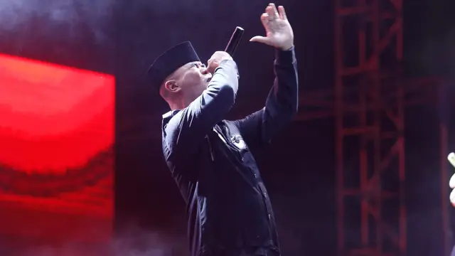 Ahmad Dhani di Synchronize Fest 2022. (Kapanlagi/Bayu Herdianto)