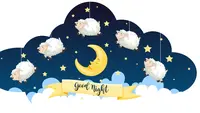 Ilustrasi ucapan selamat malam, selamat tidur. (Image by brgfx on Freepik)