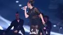 Dalam konser 21 Tahun Indosiar, Agnez membawakan lagu berjudul Coke Bottle, Lagu Muda (Le O Le O), Matahariku dan ditutup dengan lagu berjudul Boy Magnet. (Andy Masela/Bintang.com)