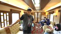Rombongan Andre Taulany Naik Kereta Wisata Mewah. foto: Youtube 'TAULANY TV'