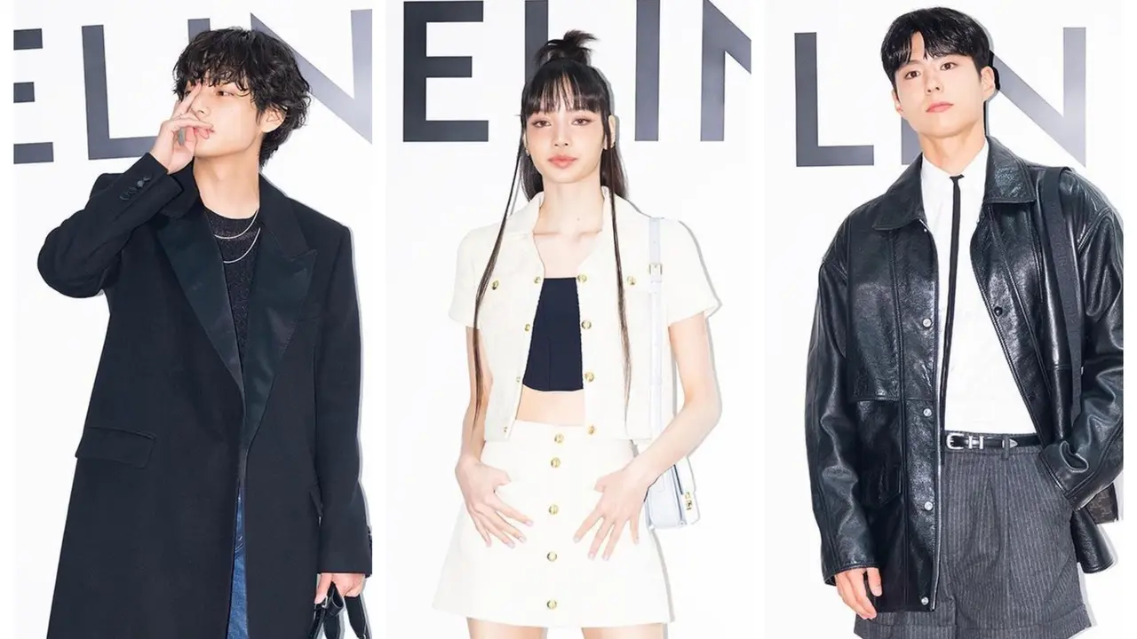 Trio Park Bo Gum, Lisa BLACKPINK, dan V BTS Reuni di Acara Celine Korea Selatan, Adua Visual dengan Item Fesyen Puluhan Juta Rupiah