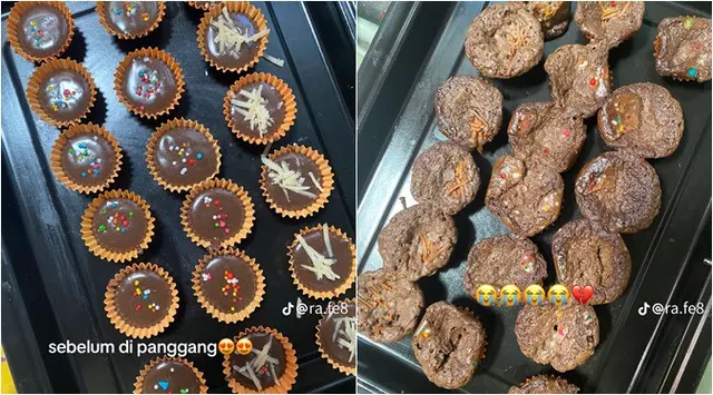 6 Potret sebelum dan sesudah kue Lebaran dipanggang, feel nyesek karena gagalnya tembus layar