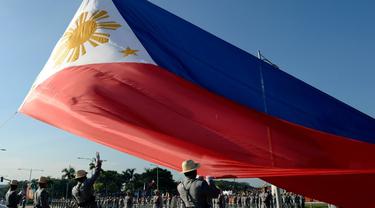 Ilustrasi bendera Filipina (AFP/Noel Cells)