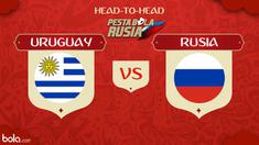 Berita video head-to-head Piala Dunia Rusia 2018: Uruguay vs Rusia.