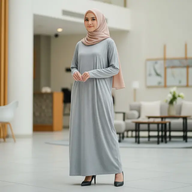 Model Gamis Longgar yang Tidak Panas