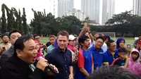 Michael Owen saat mengunjungi Jakarta (Liputan6.com/Luthfie Febrianto)