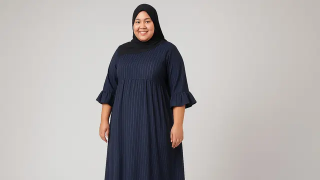Gamis Salur untuk Orang Gemuk, Lengkap dengan Tips Memilihnya
