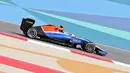 Pebalap Manor Racing asal Indonesia, Rio Haryanto, berada di peringkat ke-22 latihan bebas pertama F1 GP Bahrain, Jumat (1/4/2016). (Bola.com/Twitter/Manorracing)