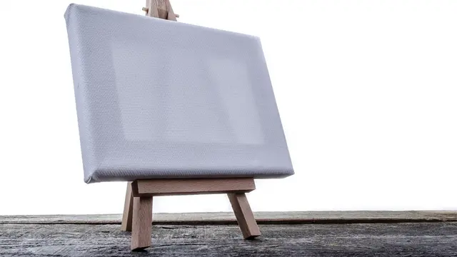 Ilustrasi Canvas Putih