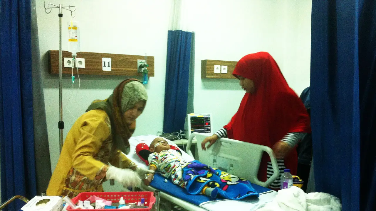 Bocah penderita tumor mata