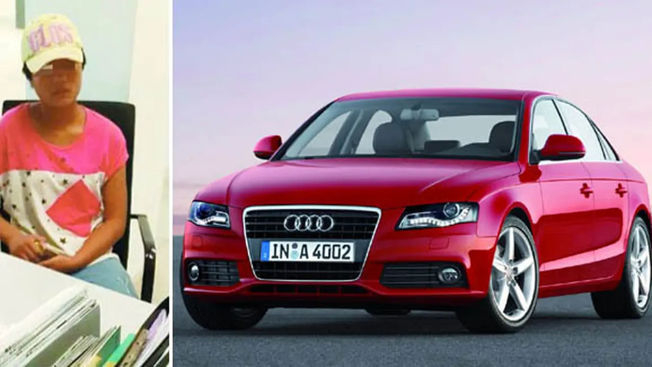 Gadis 14 tahun dan mobil Audi A4 (c) weibo.com & hdwallpapersaren.com