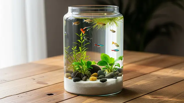 6 Ide Aquarium dari Toples Kaca yang Unik dan Dekoratif