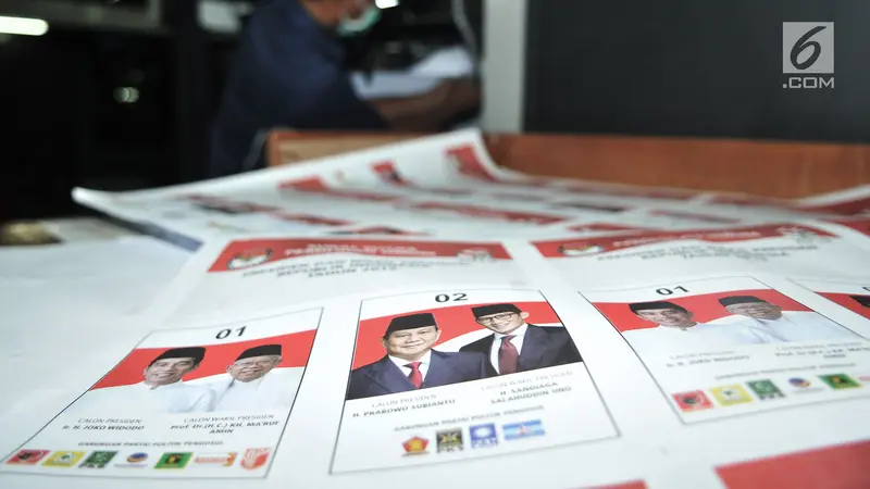 Pencetakan Perdana Surat Suara Pilpres 2019