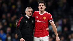 Harry Maguire - Sejak pulih dari cedera, Maguire kerap tampil mengecewakan. Dengan performanya yang seperti itu, Solskjaer seharusnya mempertimbangkan untuk mencadangkan sang kapten di laga Derby Manchester nanti. (AFP/Glyn Kirik)
