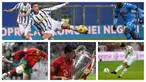 760 gol Ronaldo tercipta dalam total 1040 pertandingan resmi yang pernah ia lakoni bersama berbagai tim, mulai dari Sporting CP, Manchester United, Real Madrid, Juventus, hingga tim nasional Portugal. (Foto: AFP & AP)