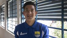 Pemain Persib Bandung, Kim Kurniawan. (Bola.com/Vitalis Yogi Trisna)