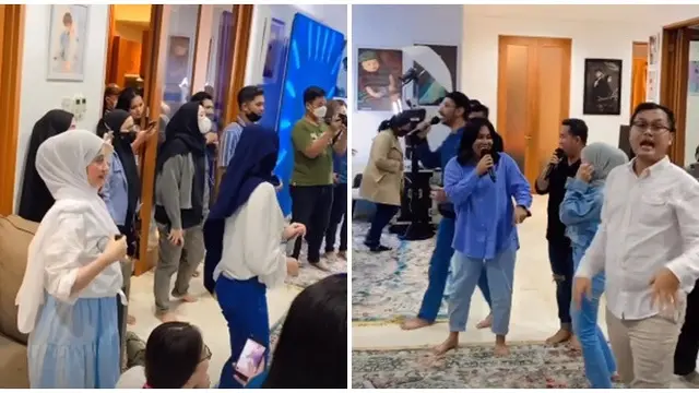 7 Momen Lesty Kejora Reuni Bareng Jebolan D'Academy, Digelar di Rumahnya