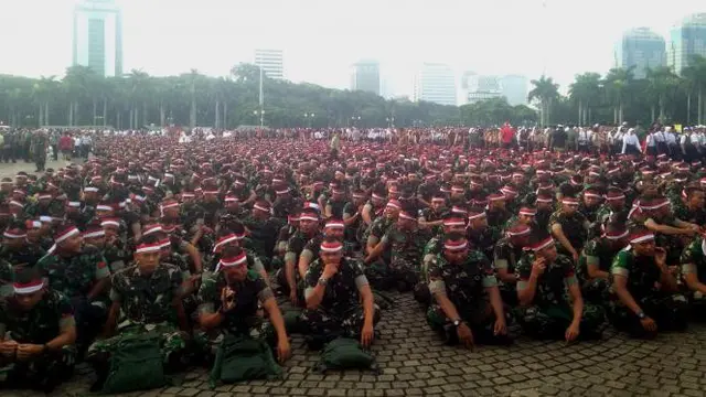 Ribuan Personel TNI dan Polri Ikut Apel Nusantara Bersatu