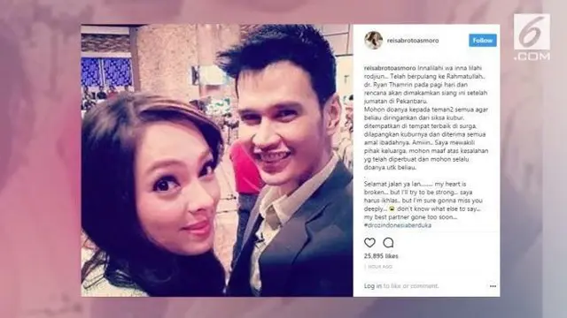 Diinfokan oleh seorang kru acara Dr Oz Indonesia, Ryan Thamrin meninggal dunia saat tengah tertidur.