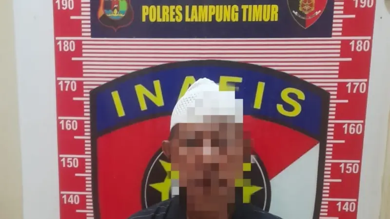 Tersangka SH (63) pelaku penembakan di Lampung Timur
