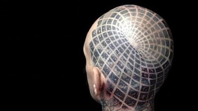 6 Tato 3 Dimensi di Kepala Ini Anti-Mainstream, Bikin Melongo