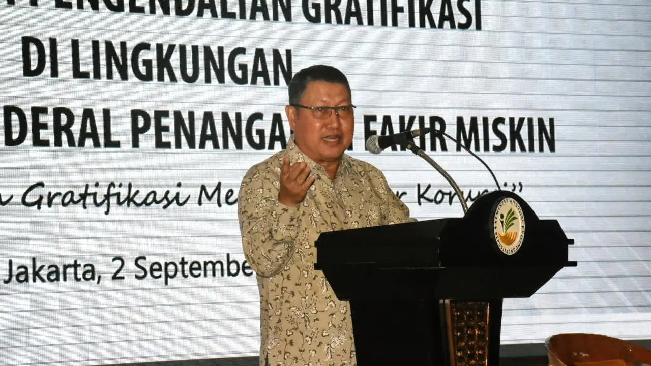 Dorong Program PFM Bebas Korupsi, Kemensos Gelar Sosialisasi Pengendalian Gratifikasi