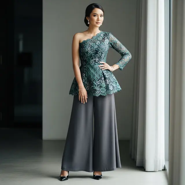 Model Atasan Brokat Elegan untuk Gaya Formal